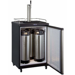 Kegco 24" Wide Single Tap Stainless Steel  Home Brew Kegerator HBK163S-1