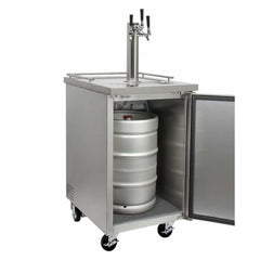 Kegco 24" Wide Triple Tap All Stainless Steel Kegerator XCK-1S-3