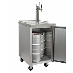 Kegco 24" Wide Triple Tap All Stainless Steel Kegerator XCK-1S-3