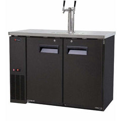 Kegco 49" Wide Dual Tap Black Kegerator XCK-2448B