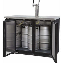 Kegco 49" Wide Dual Tap Black Kegerator XCK-2448B