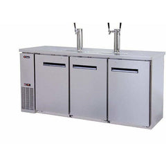 Kegco 72" Wide Triple Tap Stainless Steel Kegerator XCK-2472S