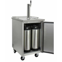 Kegco Commercial Keg Beer Dispenser- Stainless Steel Kegerator XCK-1S-K