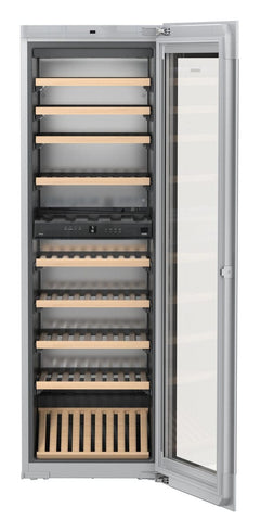 Liebherr HWGB 8300 Built-in Fully Integrated Black Glass Wine Cabinet