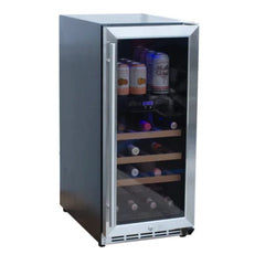 RCS 15-Inch Wine Cooler with Glass Window RWC1