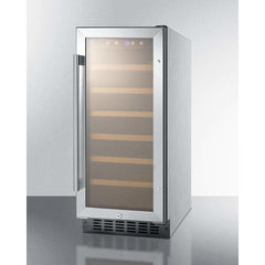 Summit 15" Wide Built-In Wine Fridge SWC1535BCSS