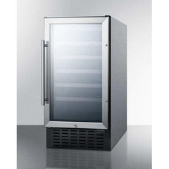 Summit 18" 34-Bottle Single Zone ADA Compliant Wine Fridge SWC1840BCSSADA