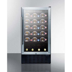 Summit 18" 34-Bottle Single Zone ADA Compliant Wine Fridge SWC1840BCSSADA