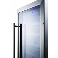 Summit 18" 34-Bottle Single Zone ADA Compliant Wine Fridge SWC1840BCSSADA