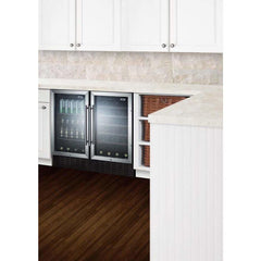 Summit 2.7 cu. ft. Commercial Built-In All-Refrigerator - SS Exterior Wine Fridge SWC1840BCSS