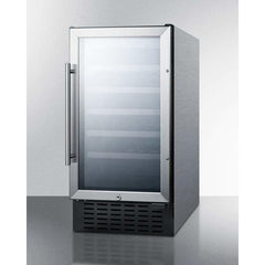 Summit 2.7 cu. ft. Commercial Built-In All-Refrigerator - SS Exterior Wine Fridge SWC1840BCSS