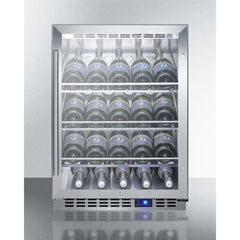 Summit 20 Bottle 24" Single Zone Outdoor Commercial Wine Fridge SCR611GLOSCH