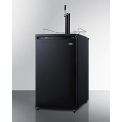 Summit 20" Wide Single Tap Black Kegerator SBC582B