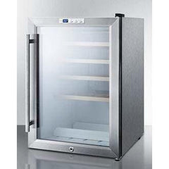 Summit 22 Bottle Commercial Compact Single Zone Built-In Wine Fridge SCR312LBICSSWC2