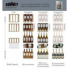 Summit 22 Bottle Commercial Compact Single Zone Built-In Wine Fridge SCR312LBICSSWC2