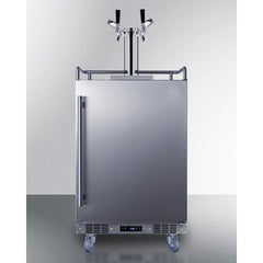 Summit 24" Dual Tap Commercial Outdoor Kegerator BC74OSCOMTWIN