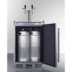 Summit 24" Dual Tap Commercial Outdoor Kegerator BC74OSCOMTWIN