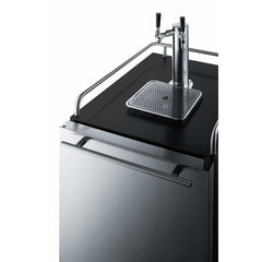 Summit 24" Dual Tap Stainless Steel Built-In Kegerator SBC677BITWIN