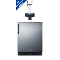 Summit 24" Floating Tap Cold Brew Coffee Kegerator SBC7BRSFLTWCFADA