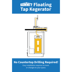 Summit 24" Floating Tap ADA Beer Kegerator SBC7BRSFLTWADA