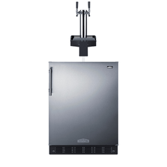 Summit 24" Floating Tap Cold Brew Coffee Kegerator SBC7BRSFLTWCFADA