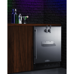 Summit 24" Wide Front Tap ADA Kegerator SBC7BRSFRTPADA