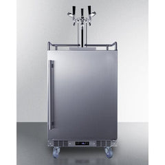 Summit 24" Triple Tap Commercial Outdoor Kegerator BC74OSCOMTRIPLE