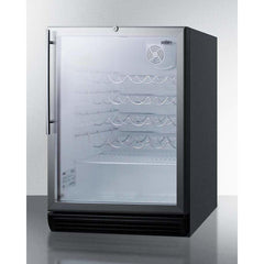 Summit 24" Wide , ADA Compliant Wine Fridge SWC6GBLHVADA