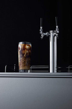 Summit 24" Wide Built-In Cold Brew Coffee Kegerator, ADA Compliant SBC58BLBIADACFTWIN