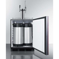 Summit 24" Wide Built-In Dual Tap Coffee Kegerator, ADA Compliant SBC58BBIIFCMTWINADA