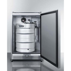 Summit 24" Wide Built-In No Tap Outdoor Kegerator SBC695OSNK