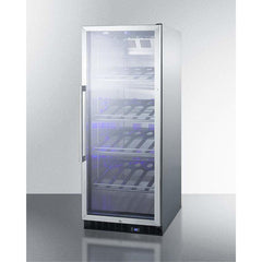 Summit 25 Bottle 24" Wide Single Zone Commercial Wine Fridge SCR1156CHCSS