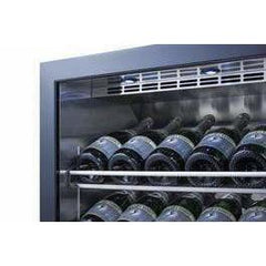 Summit 25 Bottle Commercial 24" Champagne Series Single Zone Black Right Hinge Wine Fridge SCR1156CH