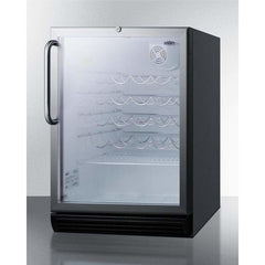 Summit 36 Bottle 24" Wide Built-In , ADA Compliant Wine Fridge SWC6GBLBITBADA