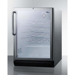 Summit 36 Bottle 24" Wide Built-In, ADA Compliant Wine Fridge SWC6GBLCSSADA