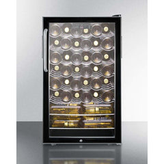 Summit 40 Bottle 20" Wide , ADA Compliant Wine Fridge SWC525LTBADA