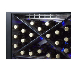 Summit 40 Bottle 24" Wide Single Zone Built-In Commercial Wine Fridge SCR610BLXCSS