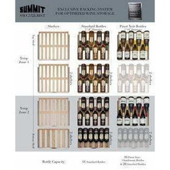 Summit 44 Bottle 24" Wide Built-In Wine Fridge SWC532LBIST