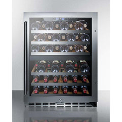 Summit 44 Bottle 24" Wide Built-In Wine Fridge SWC532LBISTCSS