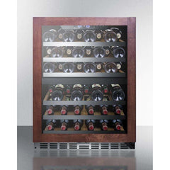 Summit 44 Bottle 24" Wide Built-In Wine Fridge SWC532LBISTPNR