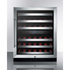 Summit 46 Bottle 24" Wide Built-In, ADA Compliant Wine Fridge SWC530BLBISTADA