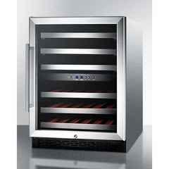 Summit 46 Bottle 24" Wide Built-In, ADA Compliant Wine Fridge SWC530BLBISTCSSADA