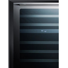 Summit 46-Bottle Classic 24" Stainless Steel Built-In Dual Zone Wine Fridge CL24WC2