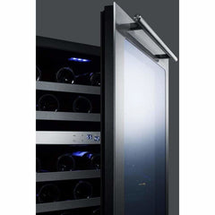 Summit 46-Bottle Classic 24" Stainless Steel Built-In Dual Zone Wine Fridge CL24WC2