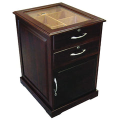 Prestige Import Group The Santiago End Table Cigar Humidor in Walnut SNTGO