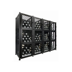 VintageView Case & Crate 192 Bottles/3 Extensions Freestanding Wine Locker 3 Kit CC2-Locker-S4-K