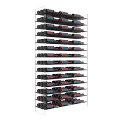 VintageView Evolution Freestanding Metal and Acrylic Wine Rack Tower 126 Bottles/Base Kit Only WT-72-X-K