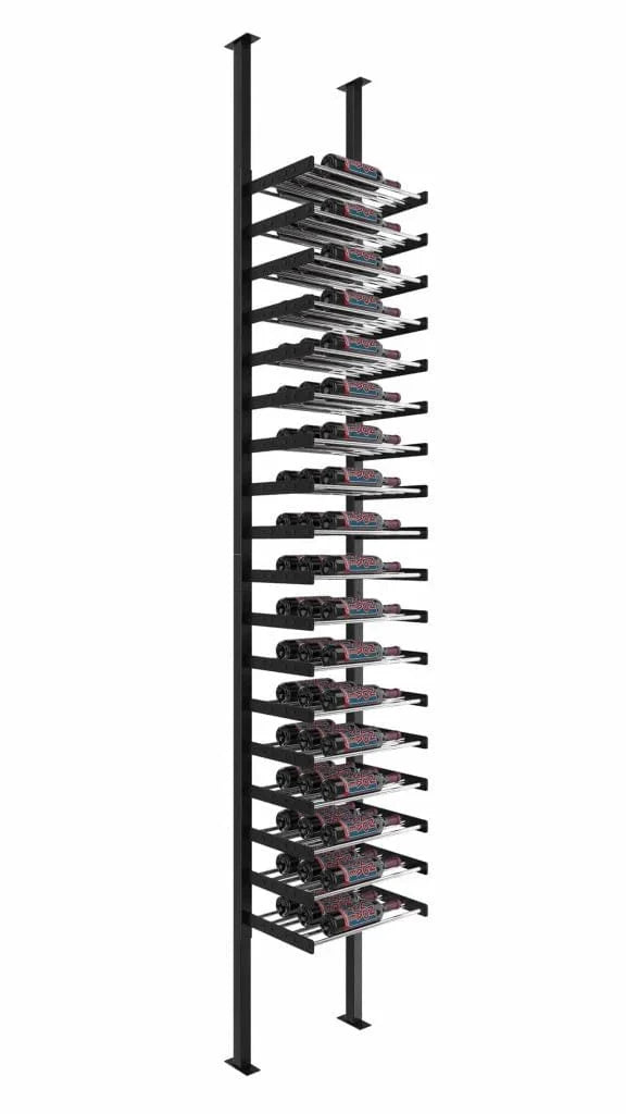 VintageView Evolution Single Sided 54 Bottles/Triple Depth Wine Wall Post Kit WW-FCP-KIT-3C-1-K