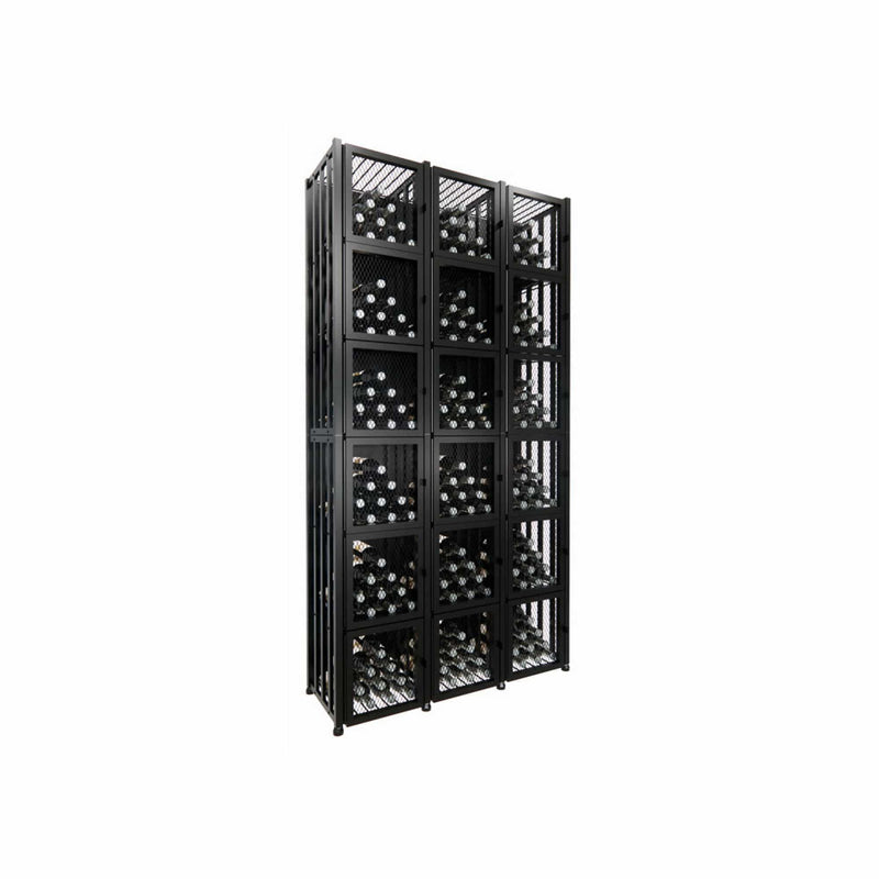 VintageView Wine Case & Crate Locker 6 Freestanding 288 Bottles/2 Extensions Wine Bottle Lockers CC2-LOCKER-T3-K