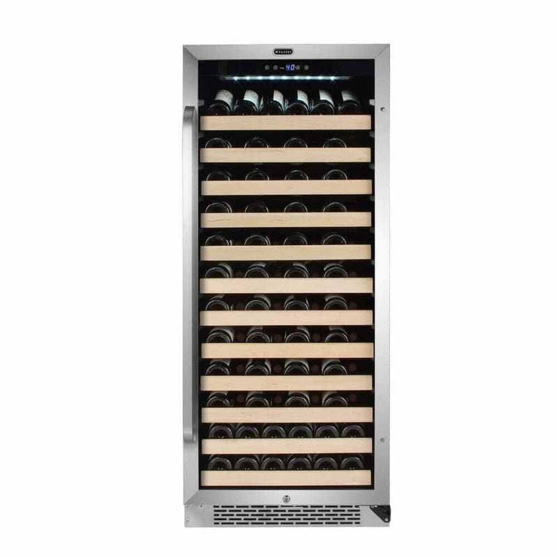 Whynter 100 Bottle Built-in Stainless Steel Compressor with Display Rack Wine Fridge BWR-1002SD